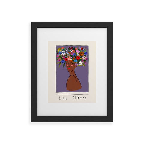 constanzaillustrates Les Fleurs Framed Art Print
