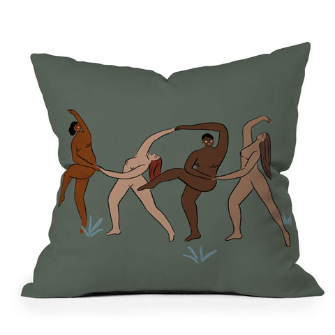 constanzaillustrates The Dance Outdoor Throw Pillow