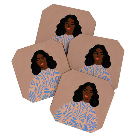 constanzaillustrates The Sweater Coaster Set