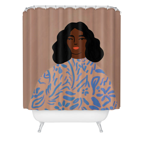 constanzaillustrates The Sweater Shower Curtain