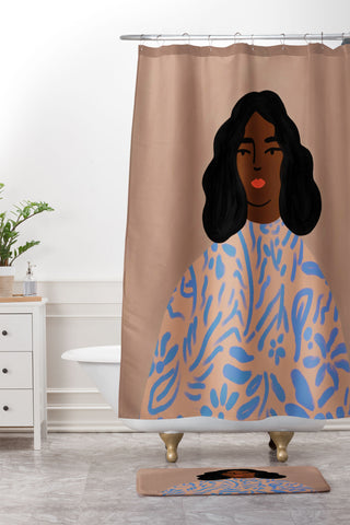constanzaillustrates The Sweater Shower Curtain And Mat