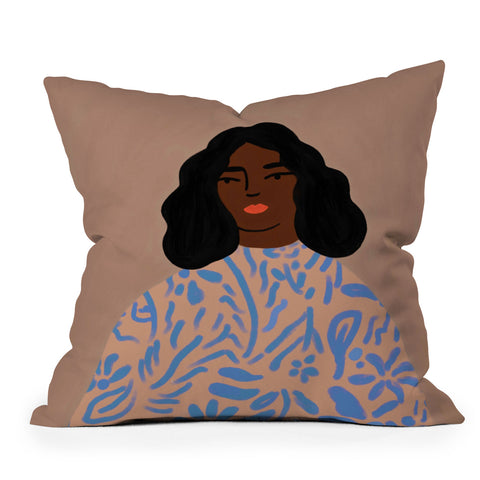 constanzaillustrates The Sweater Throw Pillow