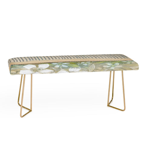 Cori Dantini Blue And White Stripes Bench