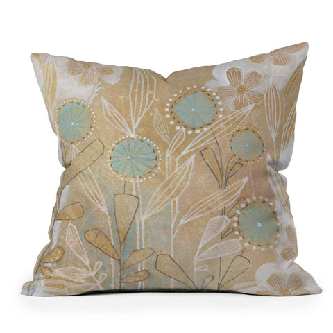 Cori Dantini Blue Floral Outdoor Throw Pillow