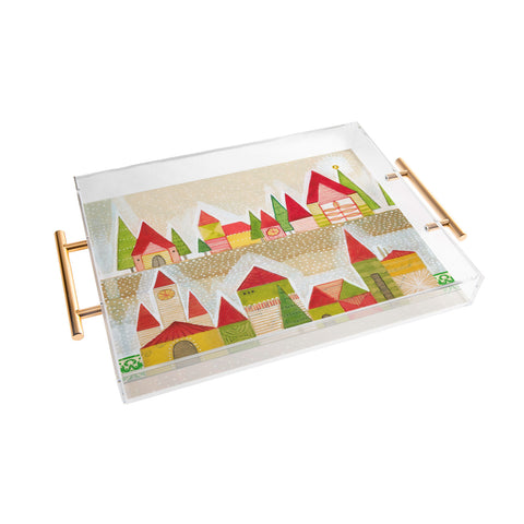 Cori Dantini Christmas Village Acrylic Tray