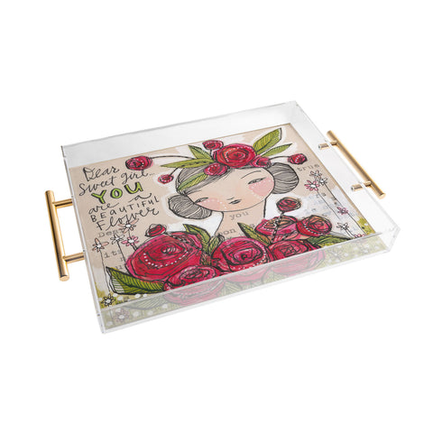 Cori Dantini Dear Sweet Girl Acrylic Tray
