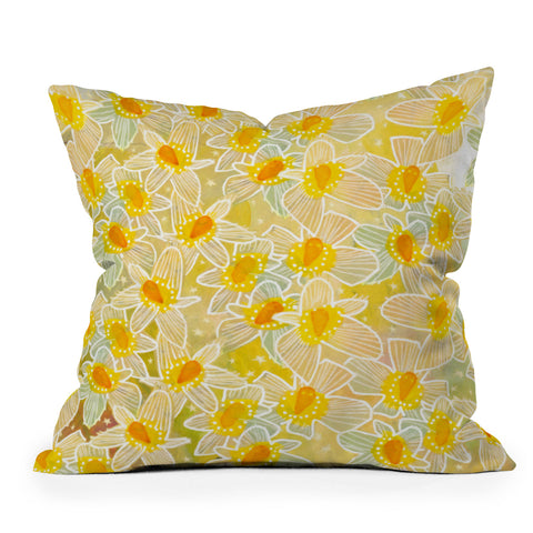 Cori Dantini Flower Galaxy Outdoor Throw Pillow