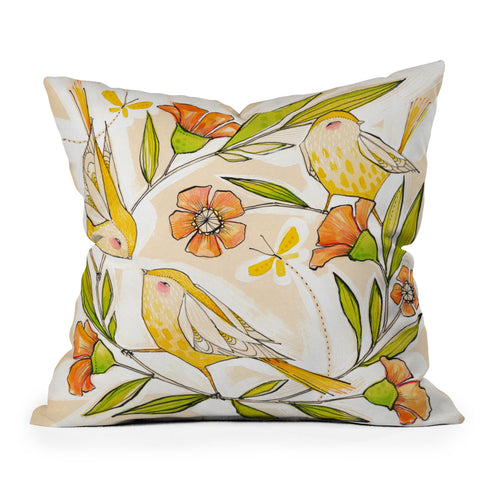 Cori Dantini Happy Family Single Outdoor Throw Pillow