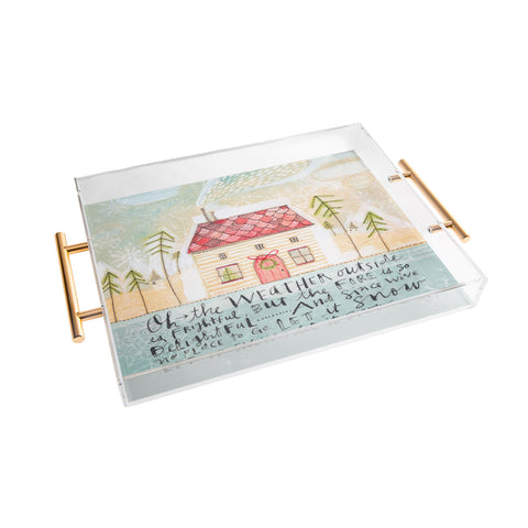 Cori Dantini Let It Snow Let It Snow Let It Snow Acrylic Tray