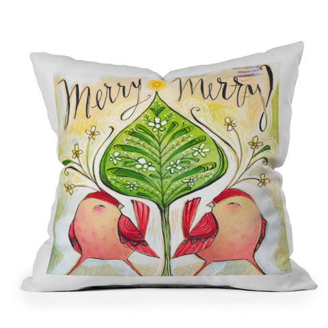 Cori Dantini Merry Merry Outdoor Throw Pillow