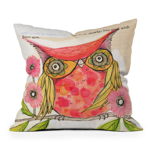 Cori Dantini Miss Goldie Outdoor Throw Pillow