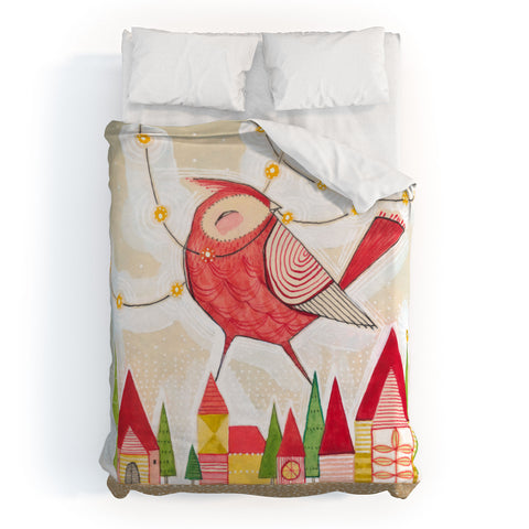 Cori Dantini New Bird In Town Duvet Cover
