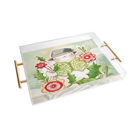 Cori Dantini snowguy Acrylic Tray