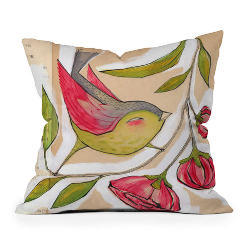 Cori Dantini Tweet Outdoor Throw Pillow