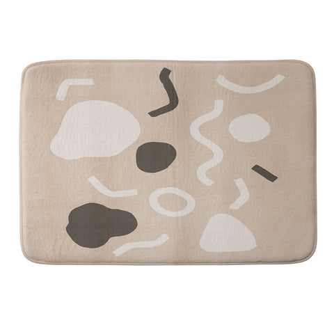 cortneyherron Abstract Confetti Memory Foam Bath Mat