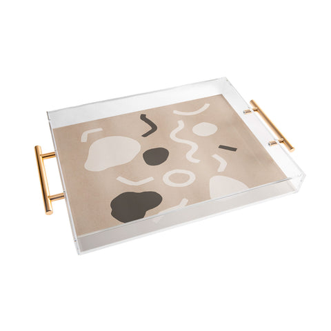 cortneyherron Abstract Confetti Acrylic Tray