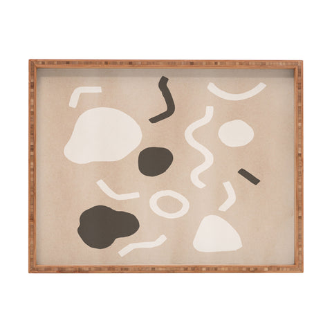cortneyherron Abstract Confetti Rectangular Tray