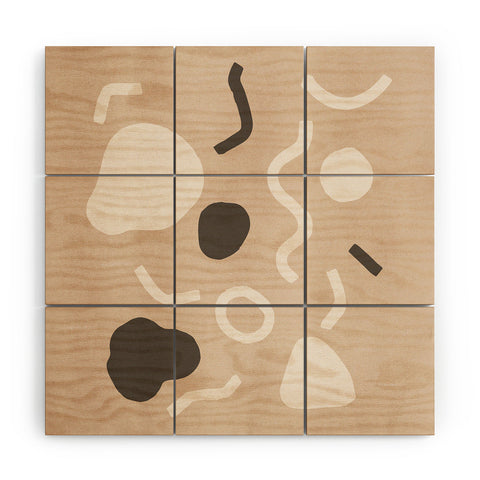 cortneyherron Abstract Confetti Wood Wall Mural