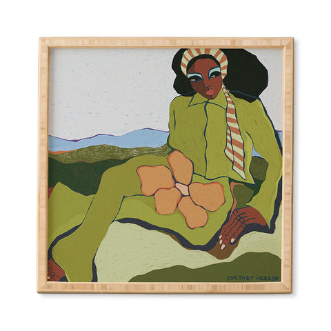 cortneyherron Bloom Green Framed Wall Art