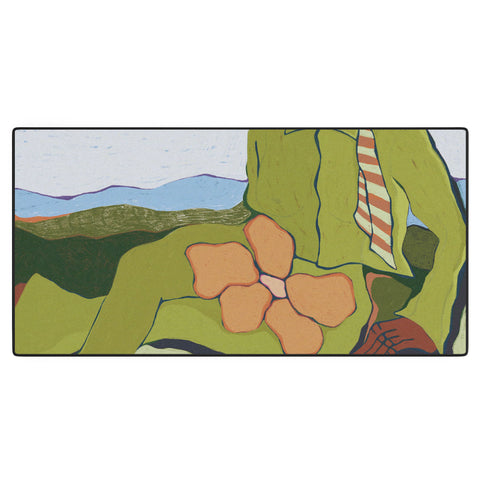 cortneyherron Bloom Green Desk Mat