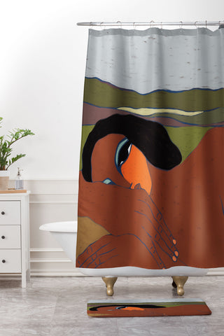 cortneyherron Choosing Rest Shower Curtain And Mat