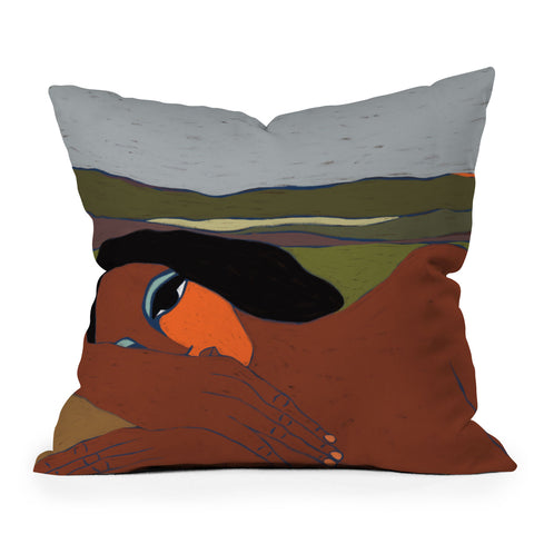 cortneyherron Choosing Rest Outdoor Throw Pillow