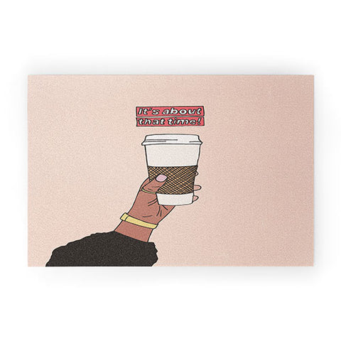 cortneyherron Coffee Time I Welcome Mat