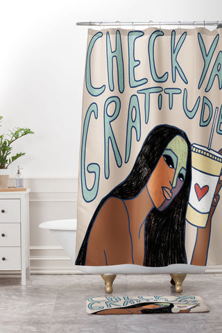 cortneyherron drink your heart out Shower Curtain And Mat