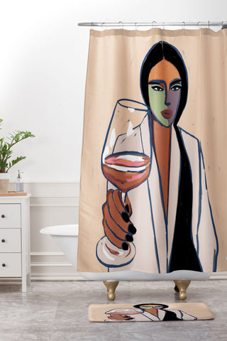 cortneyherron Here Shower Curtain And Mat