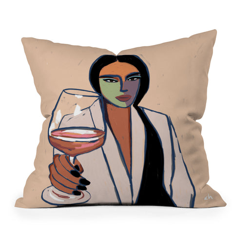 cortneyherron Here Throw Pillow