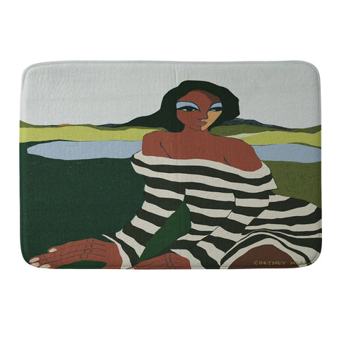 cortneyherron Horizons I Memory Foam Bath Mat