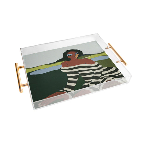 cortneyherron Horizons I Acrylic Tray