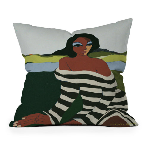 cortneyherron Horizons I Outdoor Throw Pillow