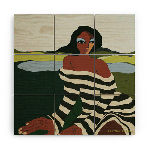 cortneyherron Horizons I Wood Wall Mural