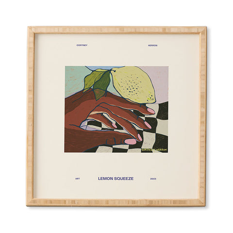 cortneyherron Lemon Squeeze Poster Framed Wall Art