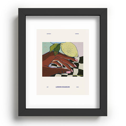 cortneyherron Lemon Squeeze Poster Recessed Framing Rectangle