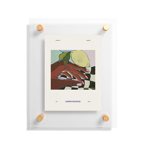 cortneyherron Lemon Squeeze Poster Floating Acrylic Print