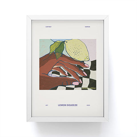 cortneyherron Lemon Squeeze Poster Framed Mini Art Print