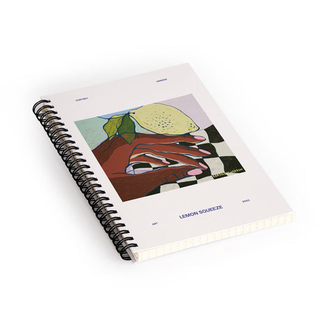 cortneyherron Lemon Squeeze Poster Spiral Notebook