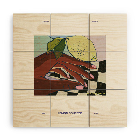 cortneyherron Lemon Squeeze Poster Wood Wall Mural