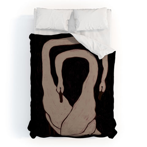 cortneyherron Two Swans Duvet Cover