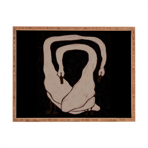 cortneyherron Two Swans Rectangular Tray