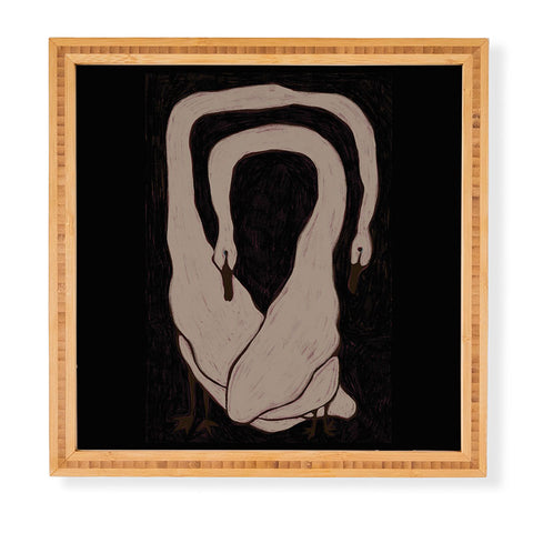 cortneyherron Two Swans Framed Wall Art