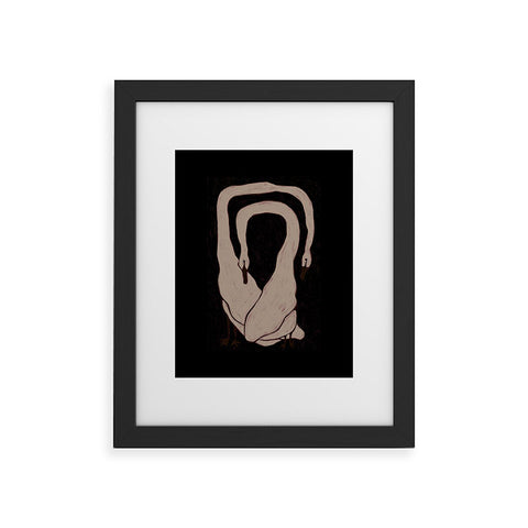 cortneyherron Two Swans Framed Art Print