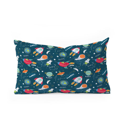 cory reid Blast Off Oblong Throw Pillow
