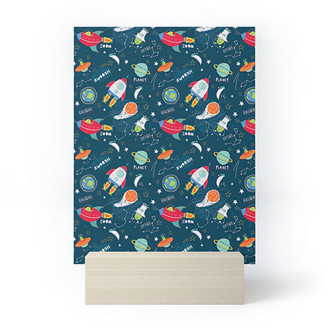 cory reid Blast Off Mini Art Print