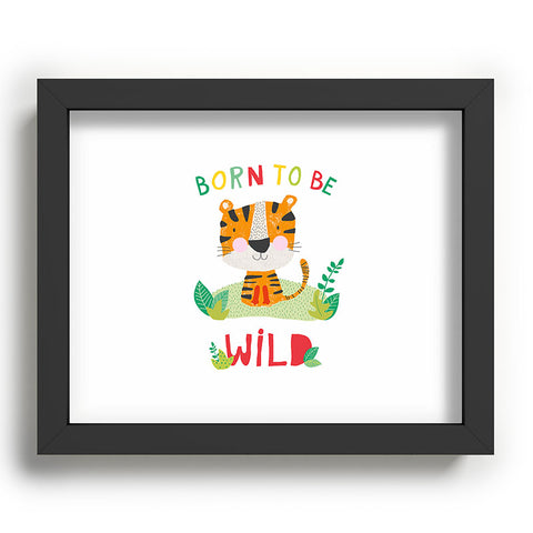 cory reid Born to Be Wild Tiger Recessed Framing Rectangle