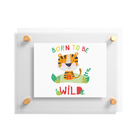 cory reid Born to Be Wild Tiger Floating Acrylic Print