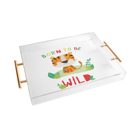cory reid Born to Be Wild Tiger Acrylic Tray