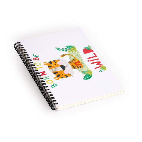cory reid Born to Be Wild Tiger Spiral Notebook